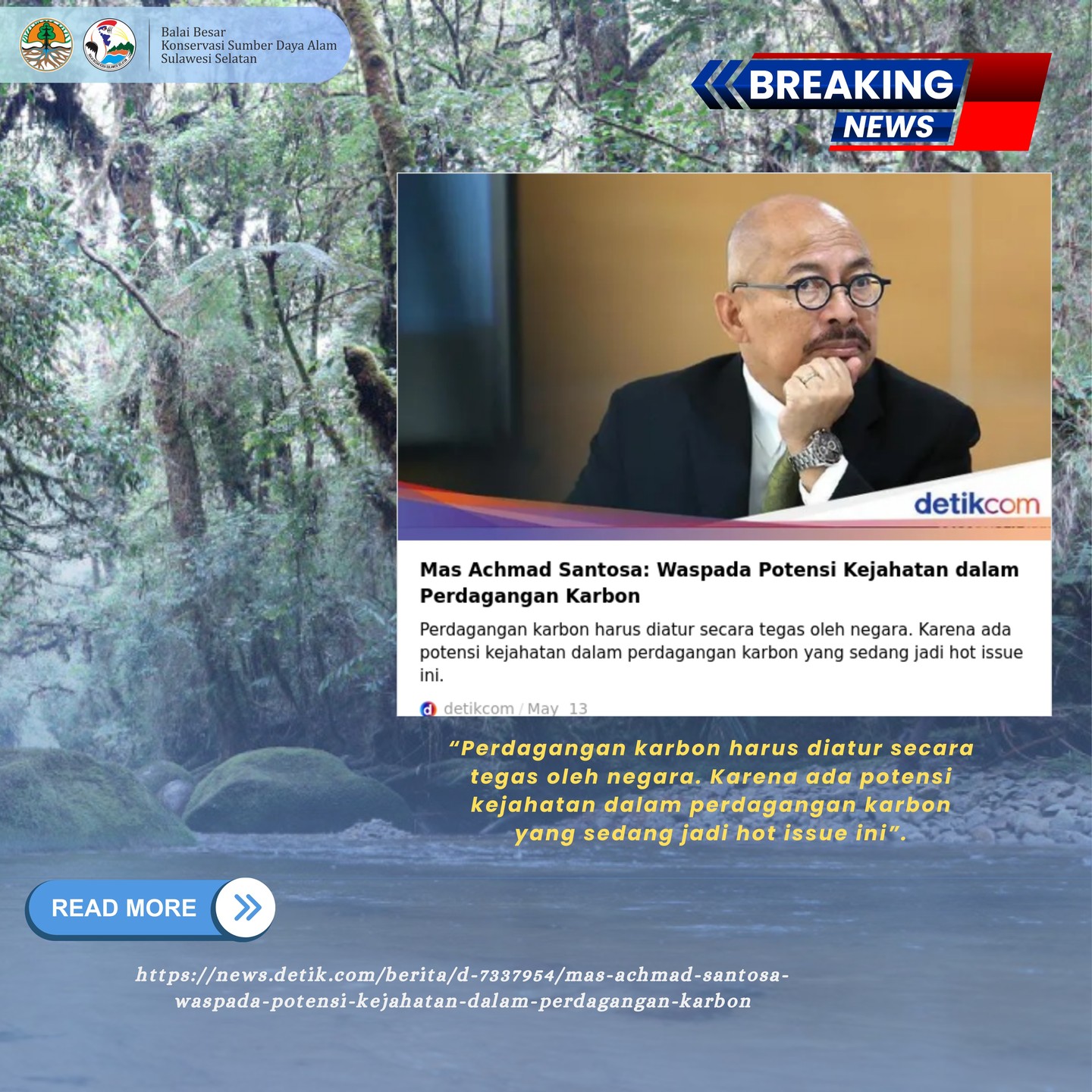 Perdagangan karbon harus diatur secara tegas oleh negara