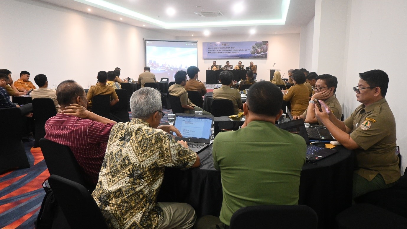 FGD Percepatan Pembentukan UPT TNGD di Mamuju Hasilkan Rumusan Penting