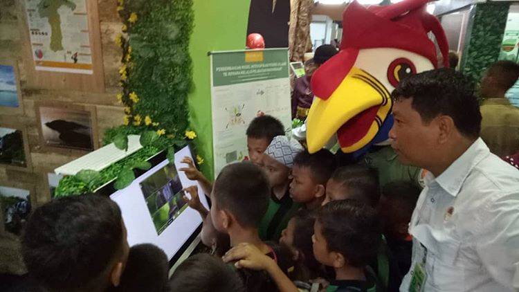 Hari Pertama Indogreen 2019 Environment Dan Forestry KLHK, Stand Pameran BBKSDA Sulsel Di serbu Pengunjung