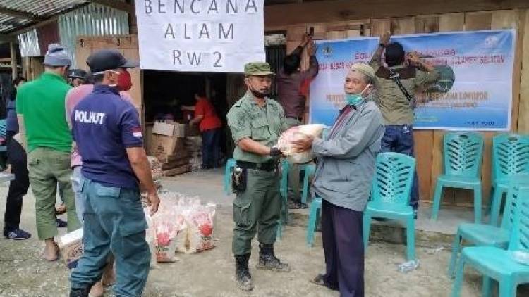 Solidaritas Rimbawan BBKSDA Bantu Korban Longsor Kelurahan Battang Barat