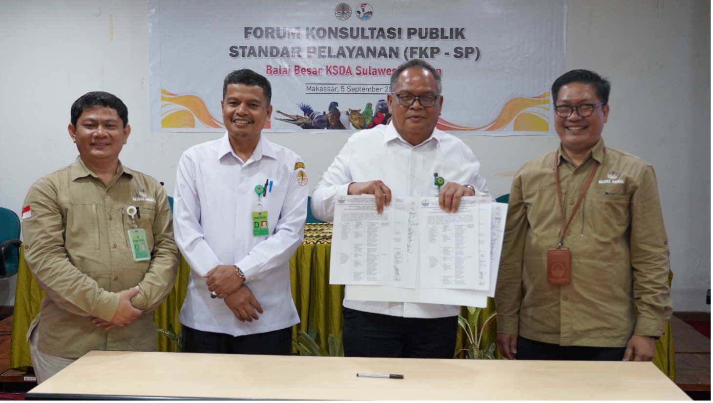 FORUM KONSULTASI PUBLIK STANDAR PELAYANAN: KOMITMEN MENINGKATKAN PELAYANAN PUBLIK BBKSDA SULSEL